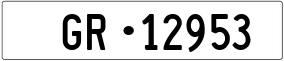 Trailer License Plate